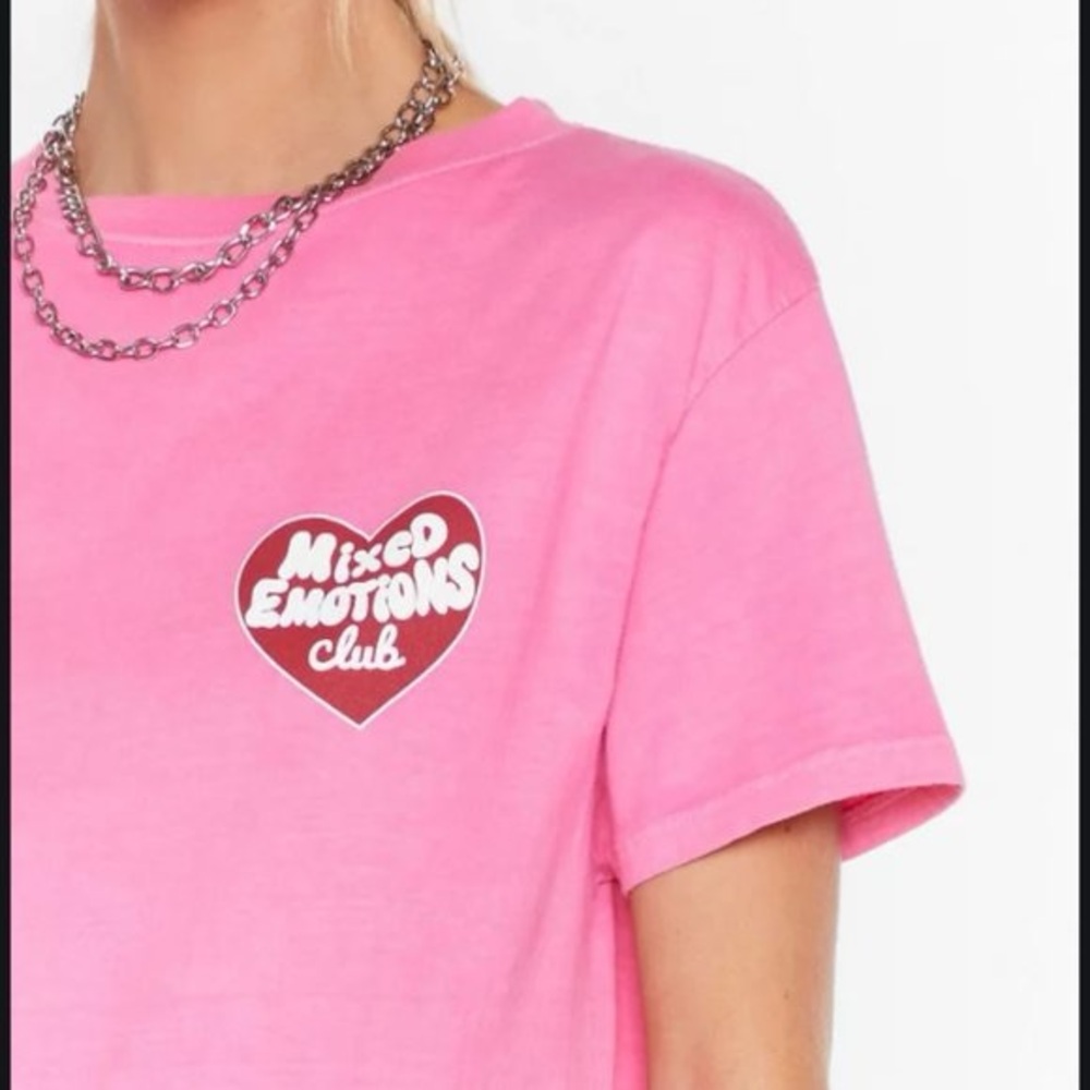 Nasty Gal Vibrant Pink Tee
